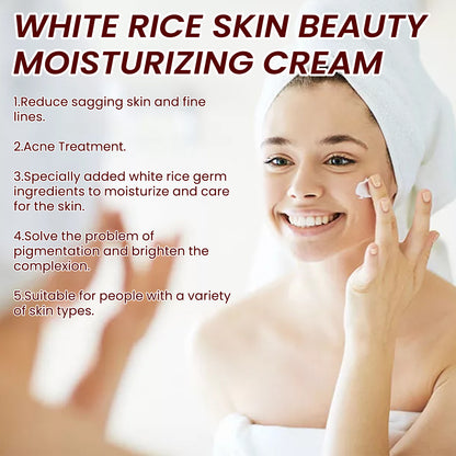 Rice Anti-Wrinkle Cream: Acne, Whitening & Lifting - 30g